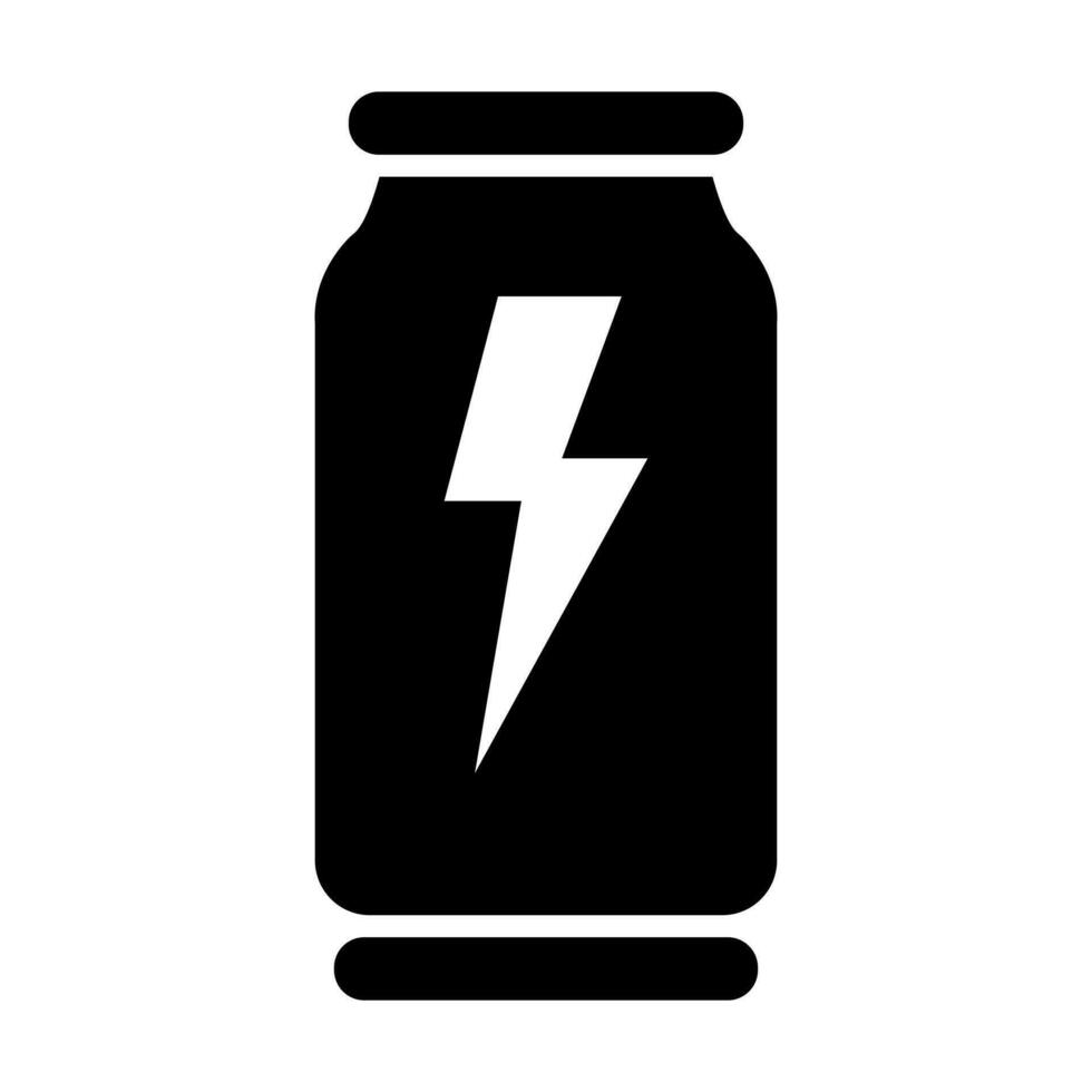 Energie trinken Vektor Glyphe Symbol Design