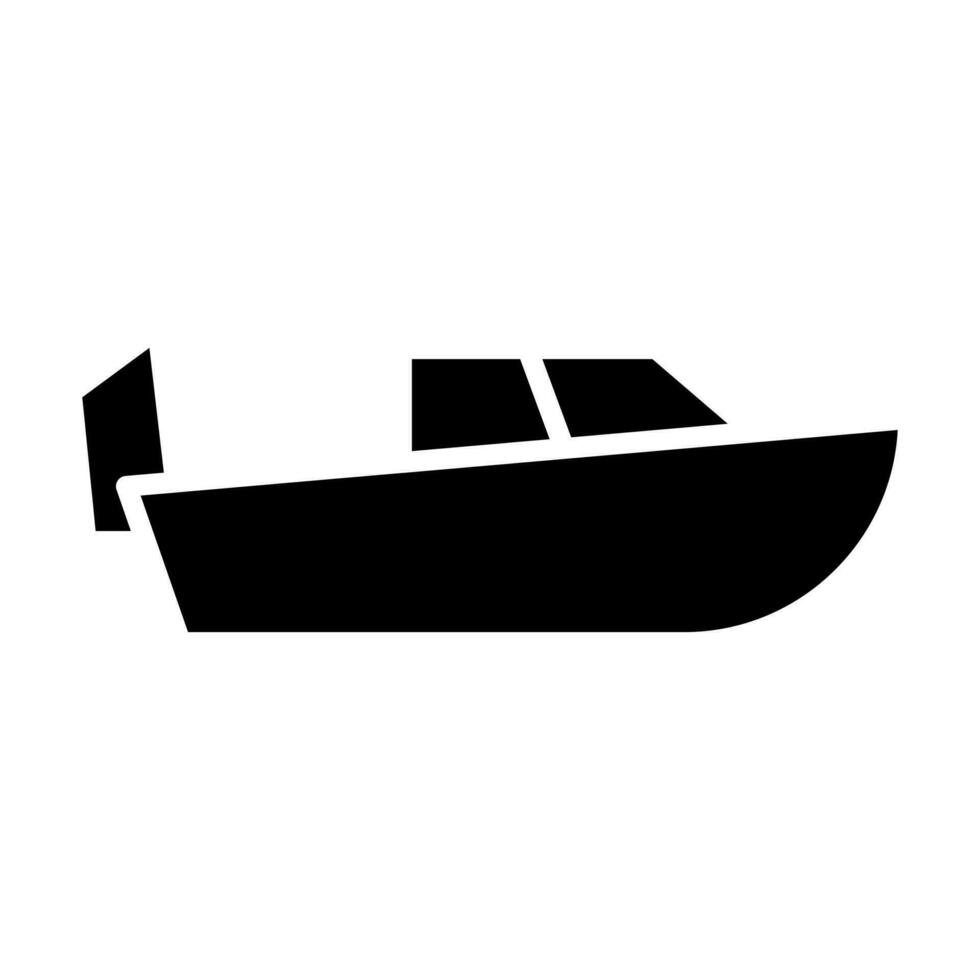 Geschwindigkeit Boot Vektor Glyphe Symbol Design