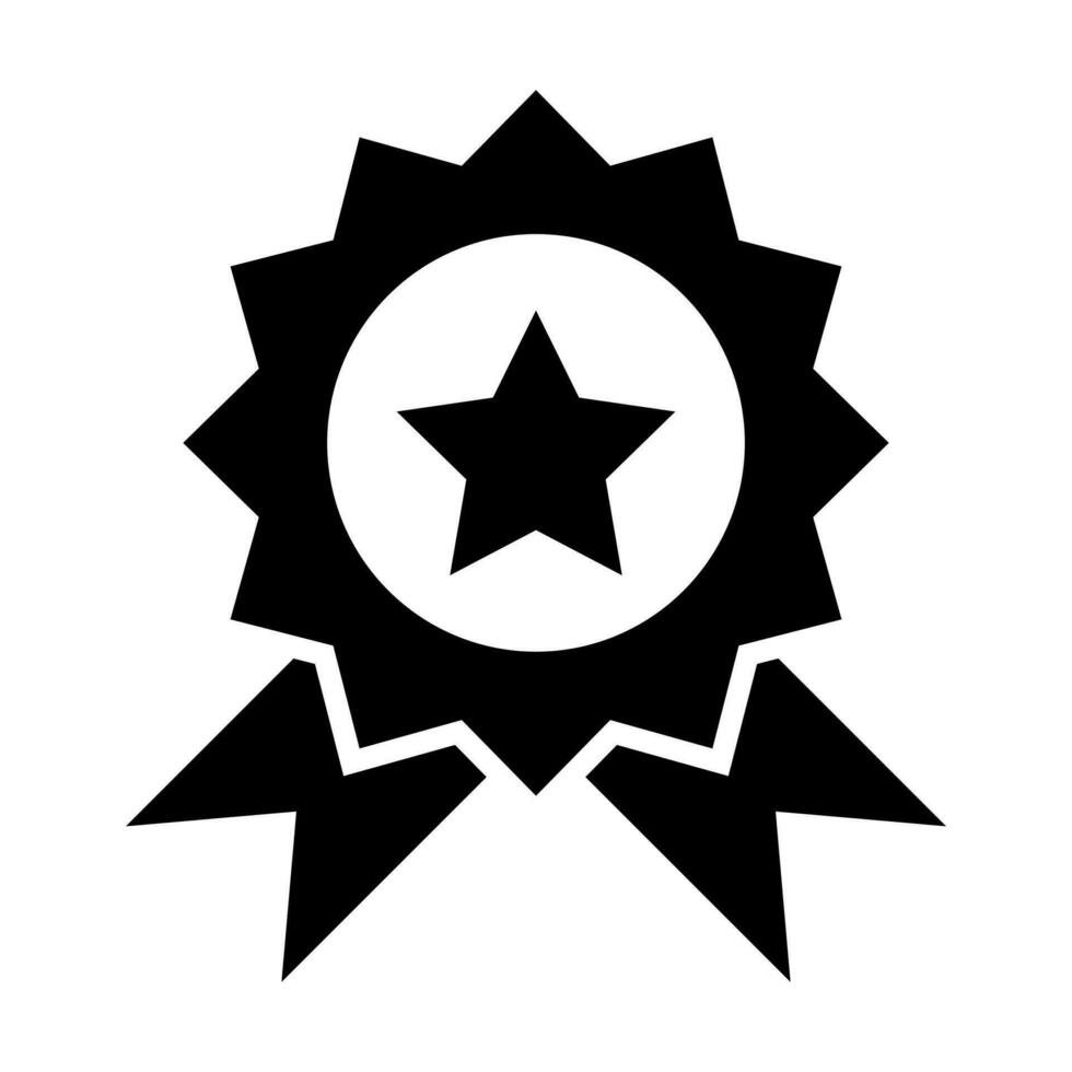 Medaille Vektor Glyphe Symbol Design