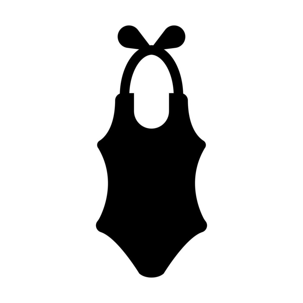 Badeanzug Vektor Glyphe Symbol Design