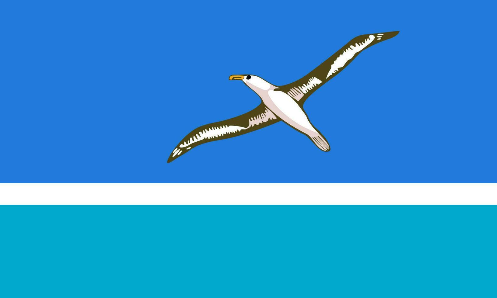 midway atollen flagga, officiella färger och proportioner. vektor illustration.