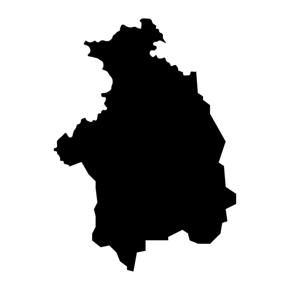 mitrovica distrikt Karta, distrikt av kosovo. vektor illustration.