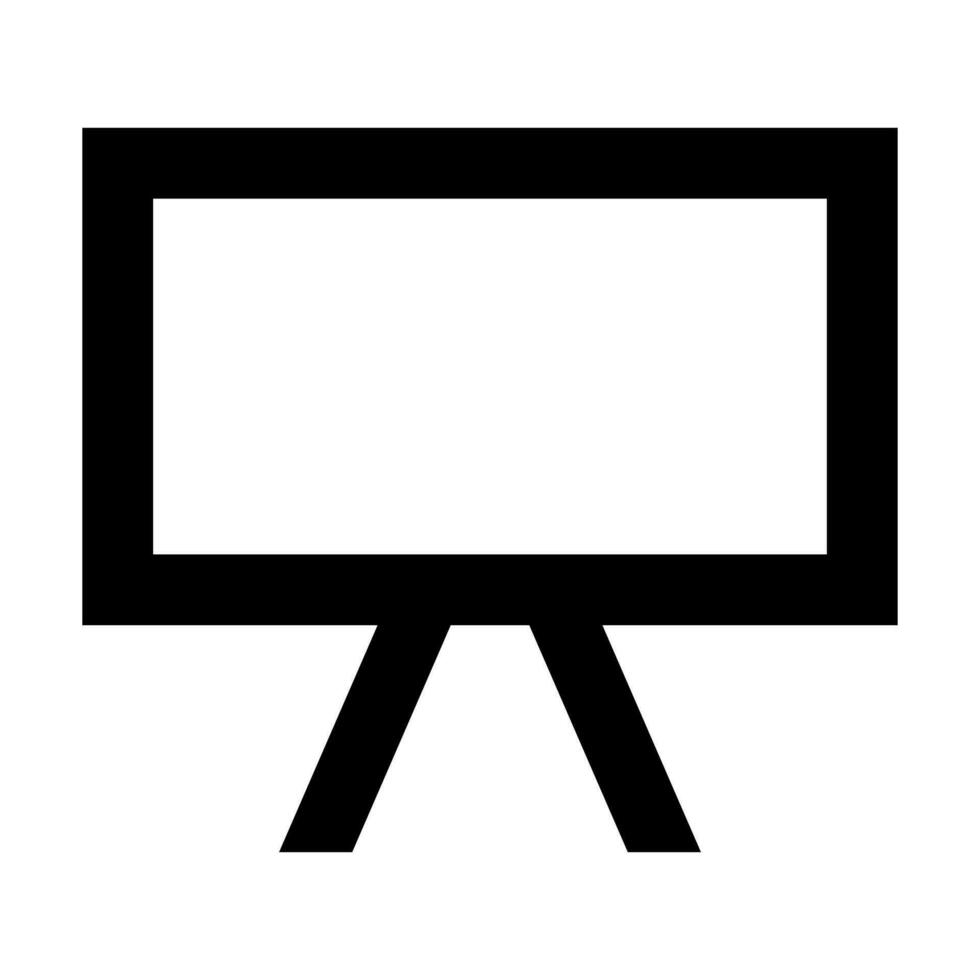 Whiteboard Vektor Glyphe Symbol Design