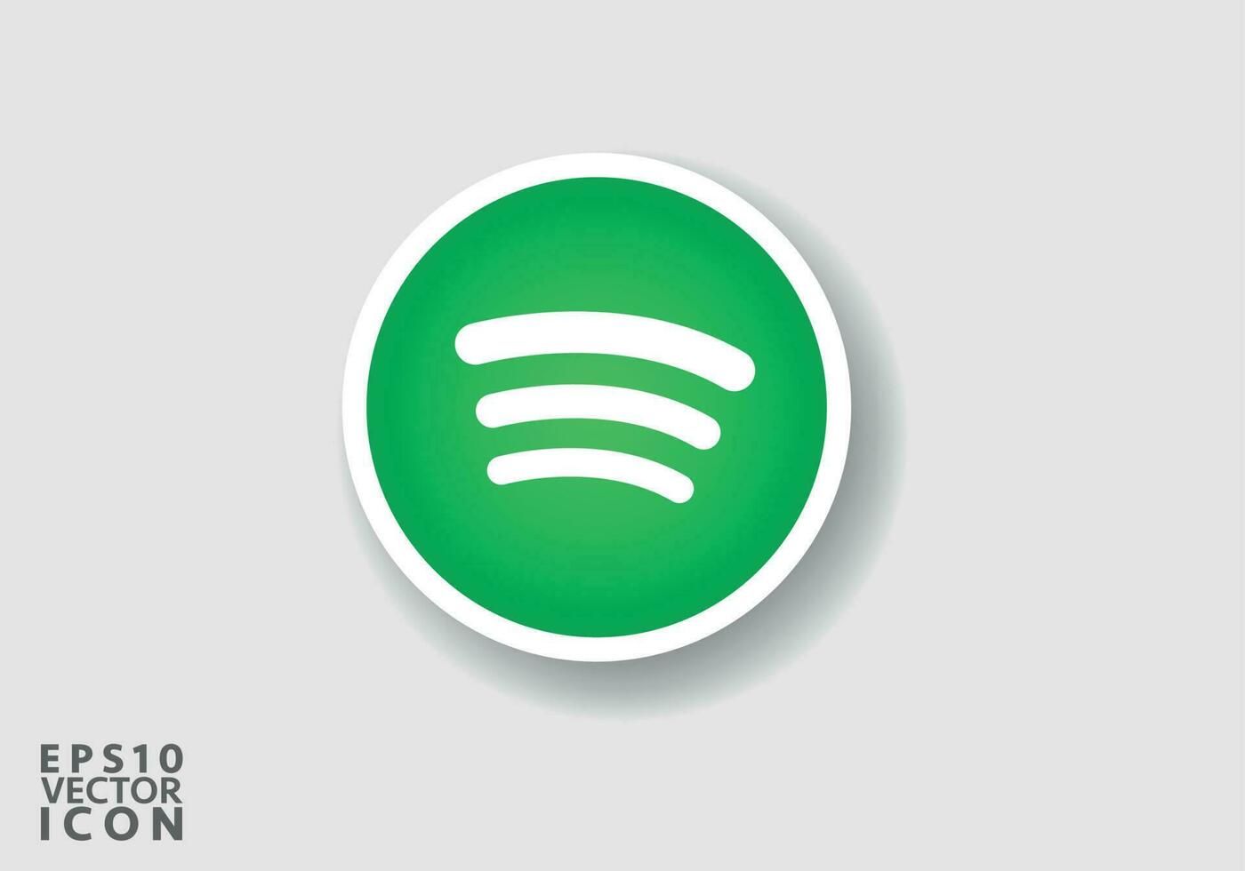 runden spotify Logo Sozial Medien Logo. spotify Symbol. spotify ist Beliebt Sozial Medien. Vektor Illustration.