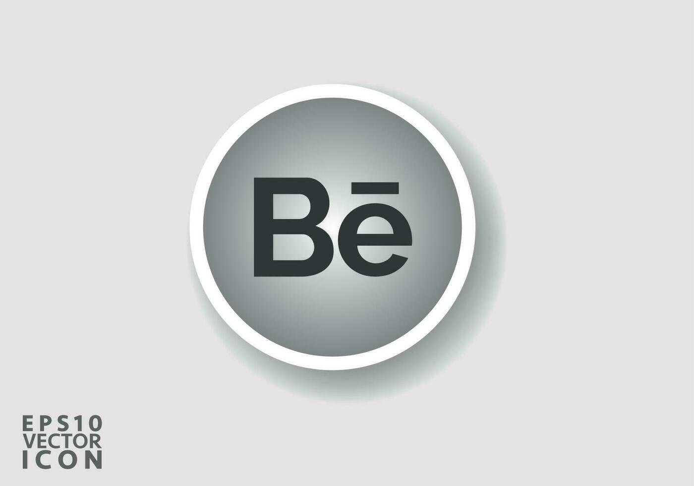 Behance logotyp. Behance social media ikon logotyp. Behance platt ikon mall svart Färg redigerbar. Behance platt ikon symbol vektor