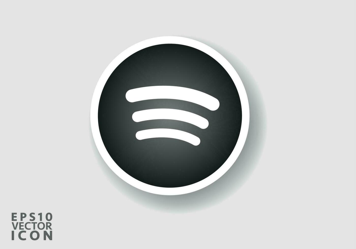 spotify Logo. realistisch Sozial Medien Symbol Logotyp. spotify eben Symbol Vorlage schwarz Farbe editierbar. spotify eben Symbol Symbol Vektor