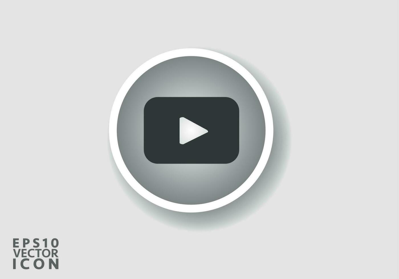 Youtube Logo. Youtube Sozial Medien Symbol Logotyp. Youtube eben Symbol Vorlage schwarz Farbe editierbar. Youtube eben Symbol Symbol Vektor