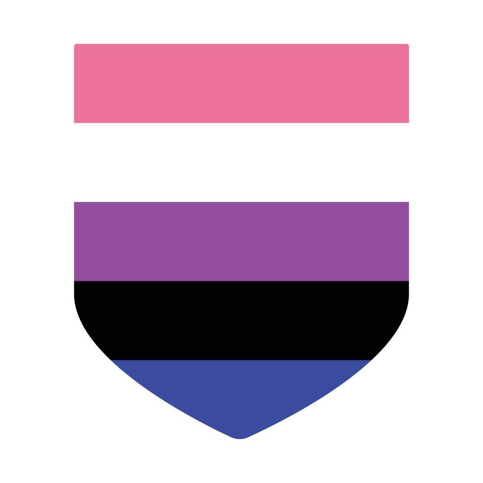 Genderfluid Stolz Flagge. lgbt Stolz Flagge vektor