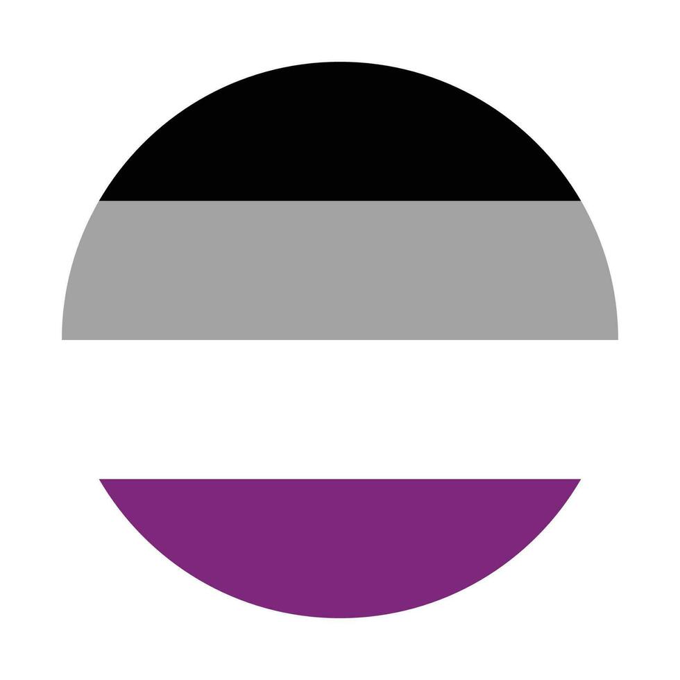 asexuell Stolz Flagge. International asexuell Stolz Flagge vektor
