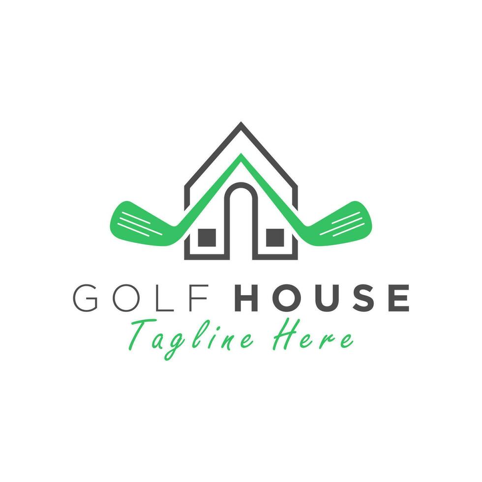 Golf Haus Vektor Illustration Logo