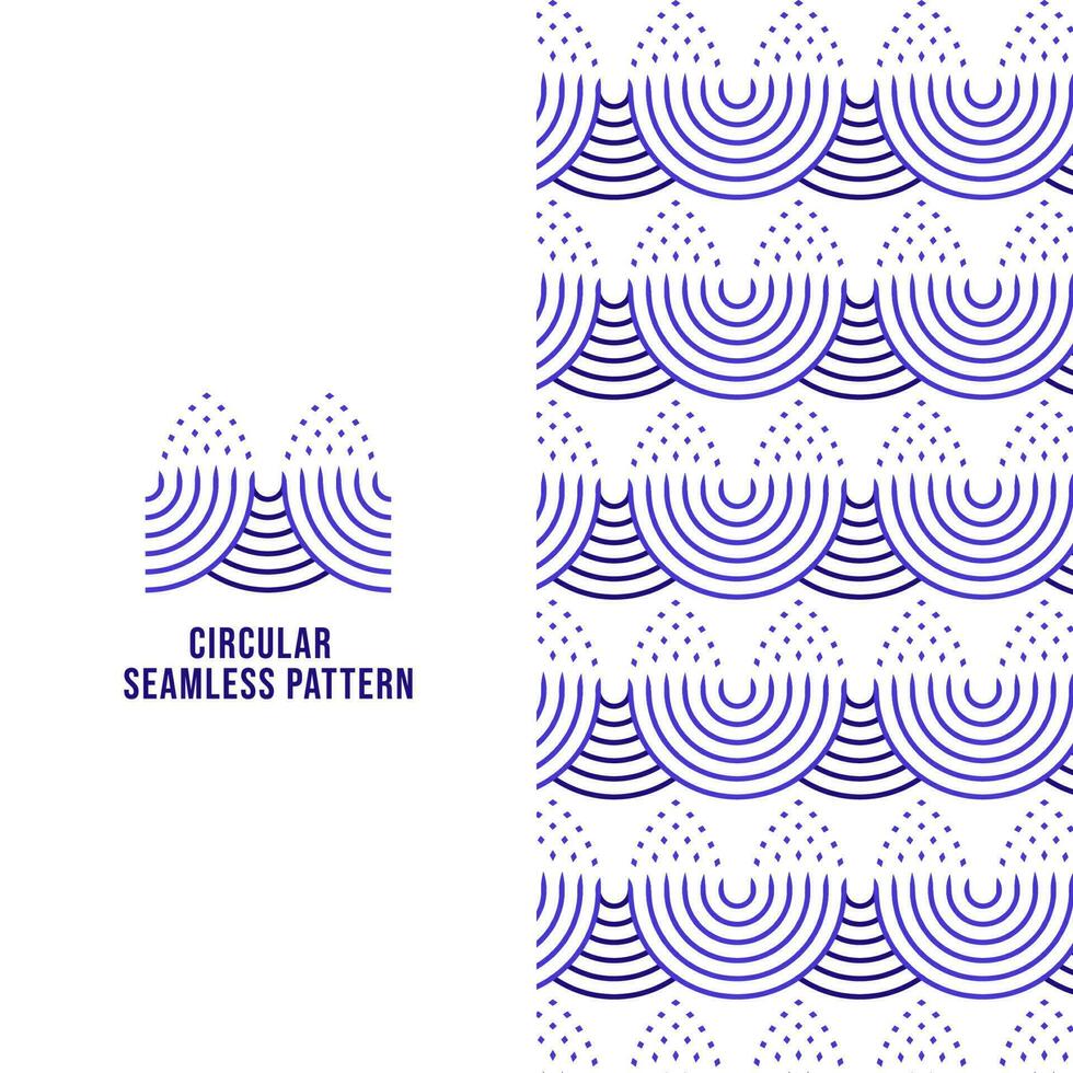 cirkulär sömlös mönster. geometri mönster för textil- och utskrift vektor