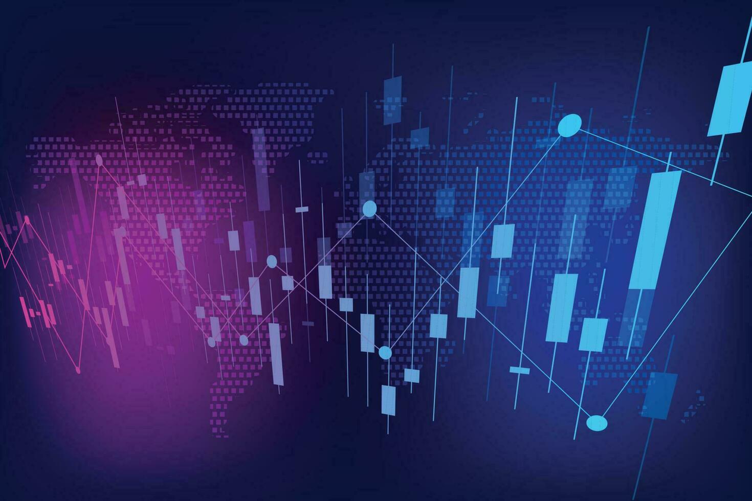 Technologie hitech Diagramm Welt Digital Hintergrund vektor