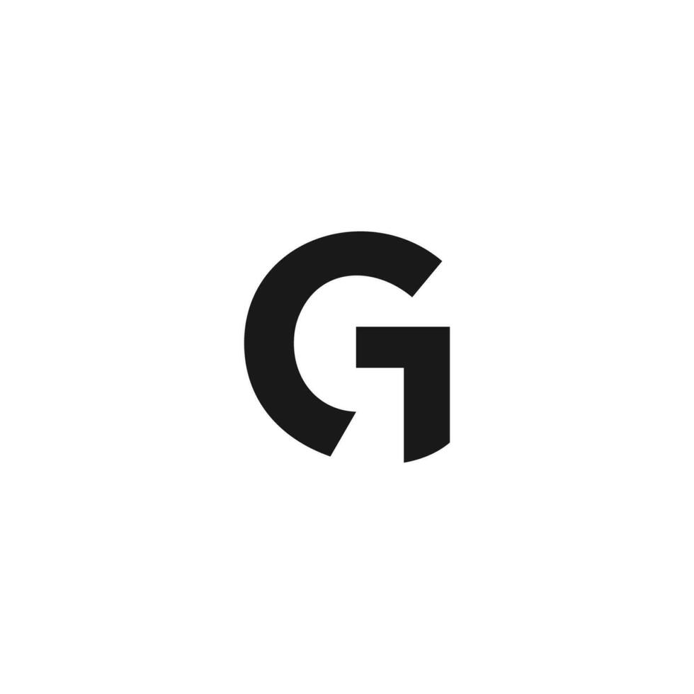 vektor logotyp med de form av de brev g abstrakt, modern, unik, och rena, varumärke, företag