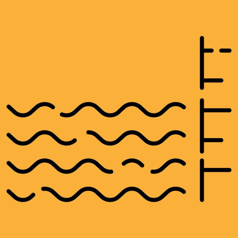 höst vind väder. meteorologi vektor linje ikon illustration. moln och molnig höst väder. regn och regnig eller blåsigt. temperatur. översvämning och svämma över. fara varning.