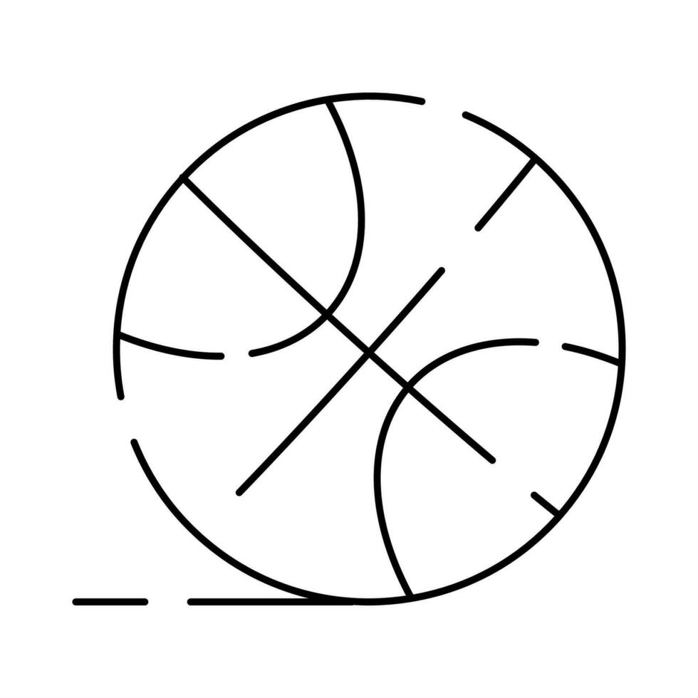 Basketball Linie Symbol. Sport Spiel Vektor Liga.