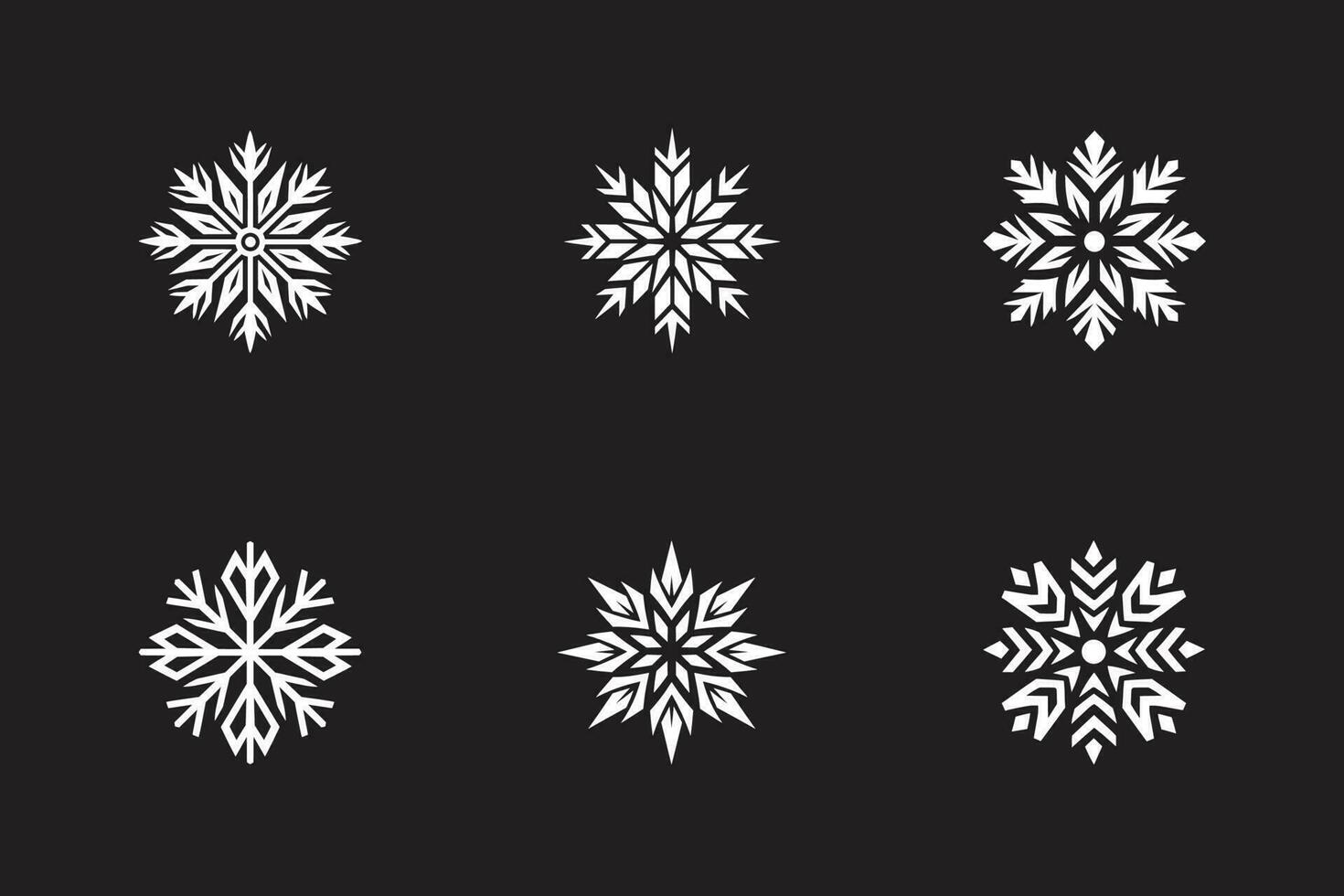 Schneeflocken zu Weihnachten vektor