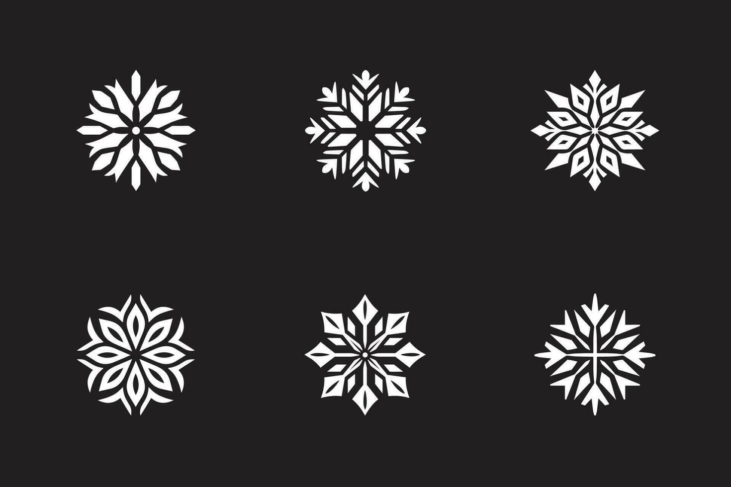 fröhlich Weihnachten Schneeflocken im Weiß vektor