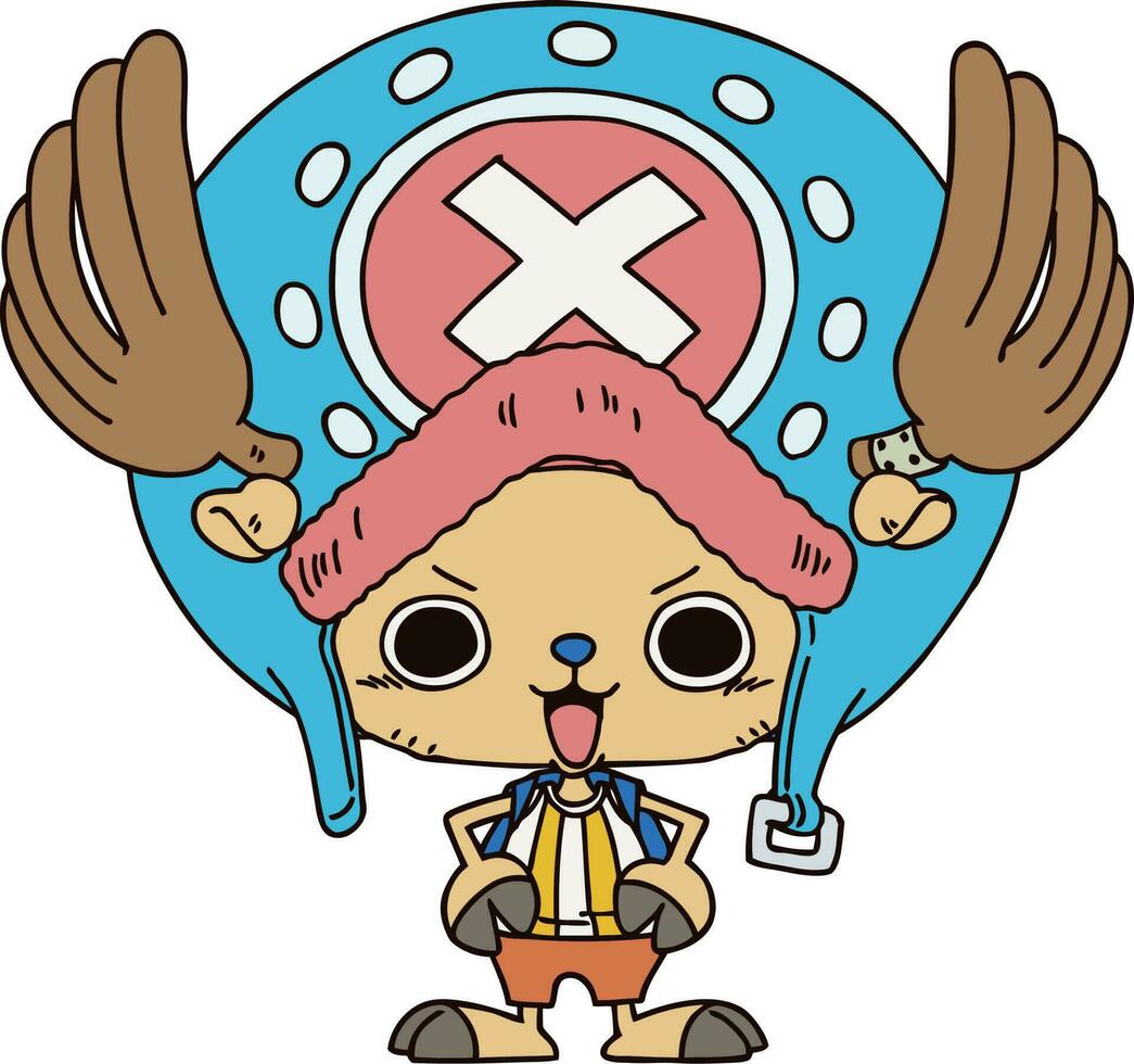 Vektor Manga Anime Pirat Japan Charakter niedlichen Cartoon