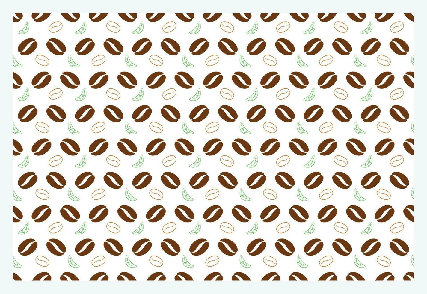 nahtlos editierbar Kaffee Bohnen Hintergrund im Weiß Hintergrund Vektor