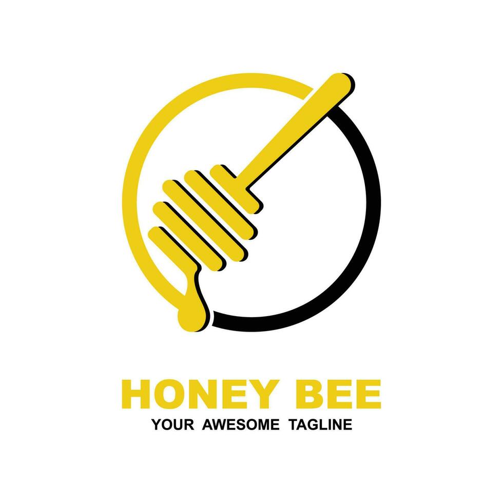 honung logotyp vektor