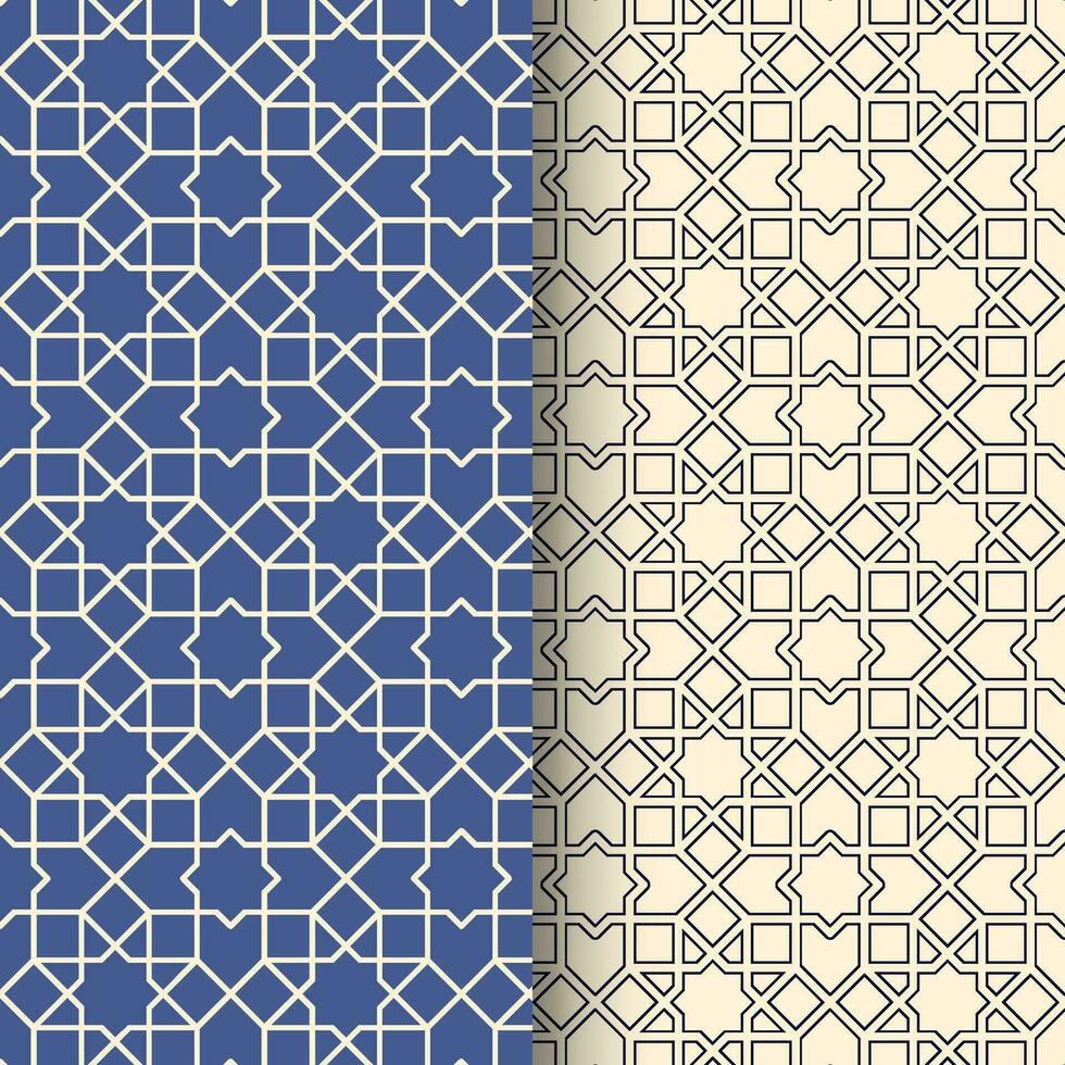 traditionell islamic sömlös geometrisk mönster vektor illustration