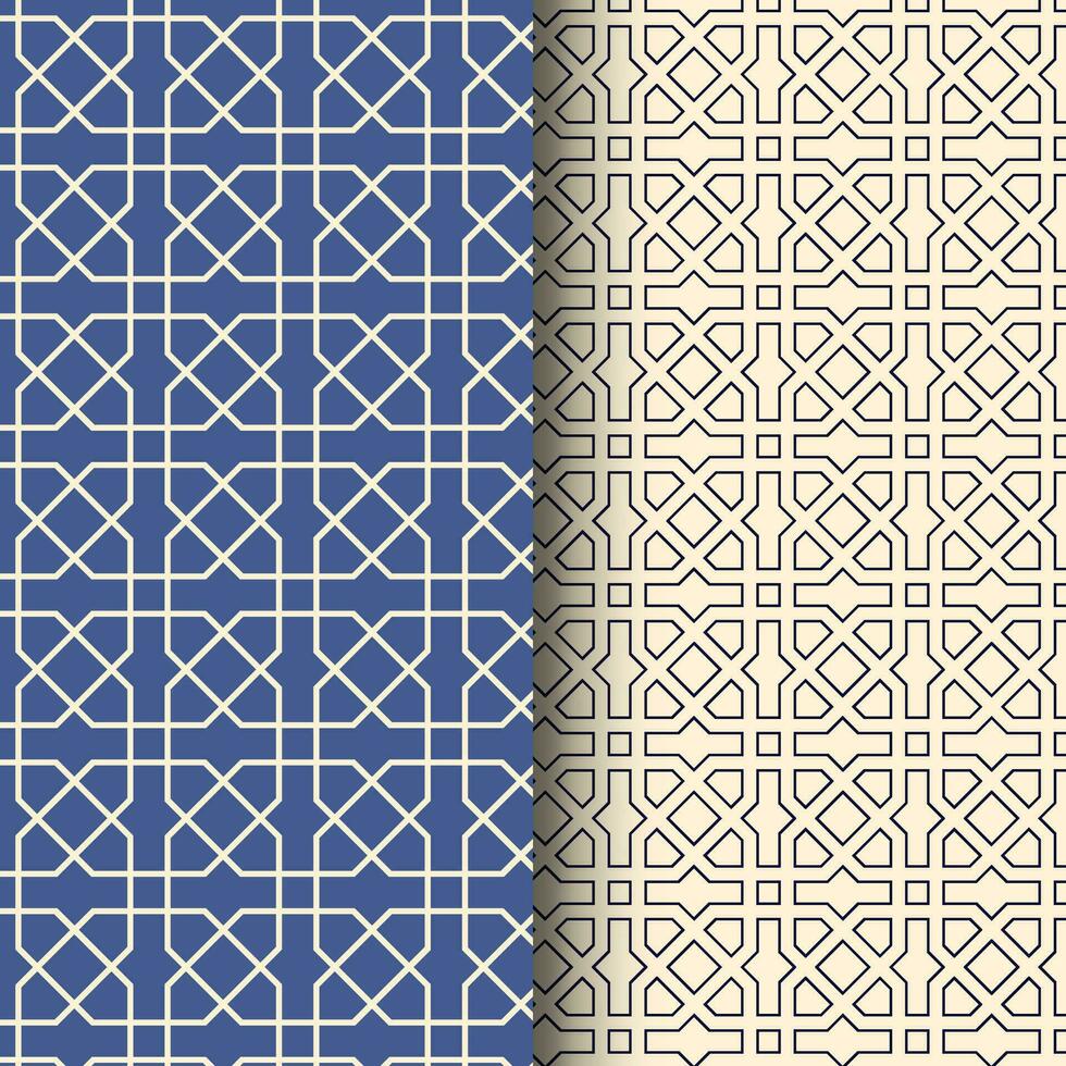 traditionell islamisch nahtlos geometrisch Muster Vektor Illustration