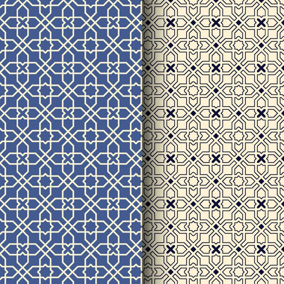 abstrakt islamic arabicum sömlös geometrisk mönster vektor