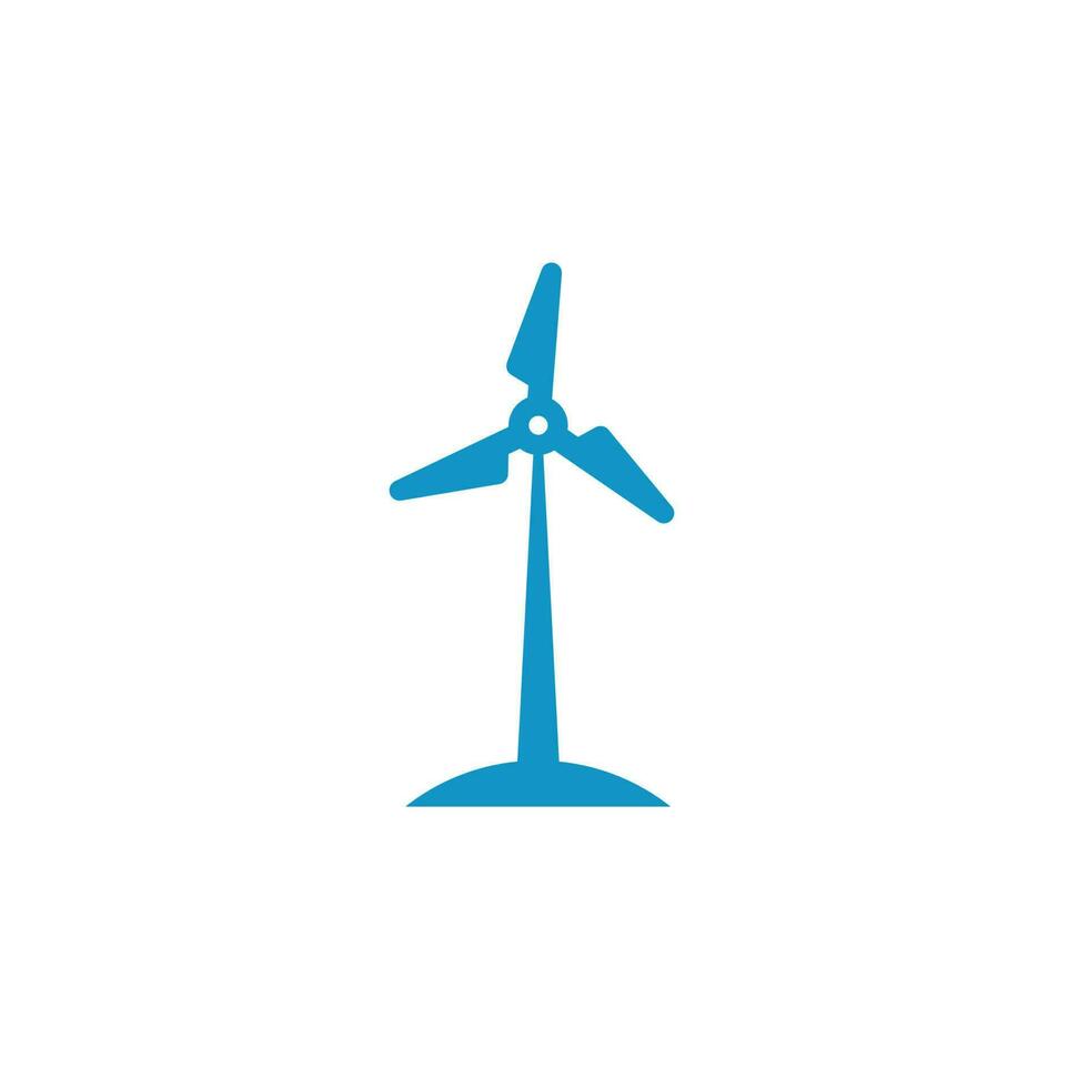 Windmühle Logo Vektor Energie Luft Konditionierung Technologie