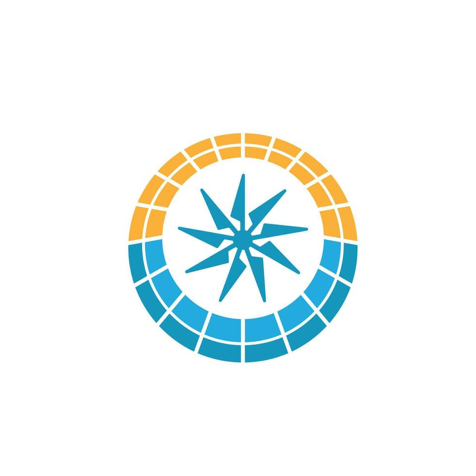 Windmühle Logo Vektor Energie Luft Konditionierung Technologie