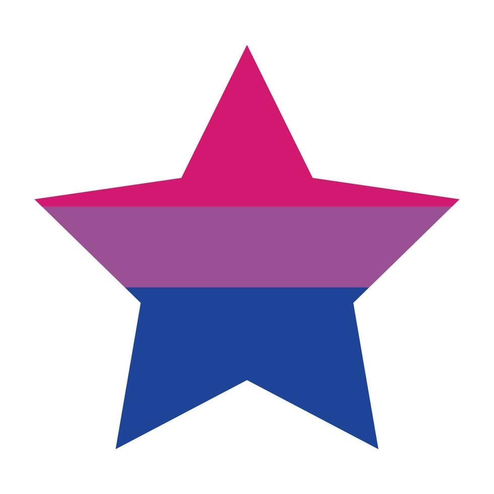 bisexuell stolthetsflagga vektor