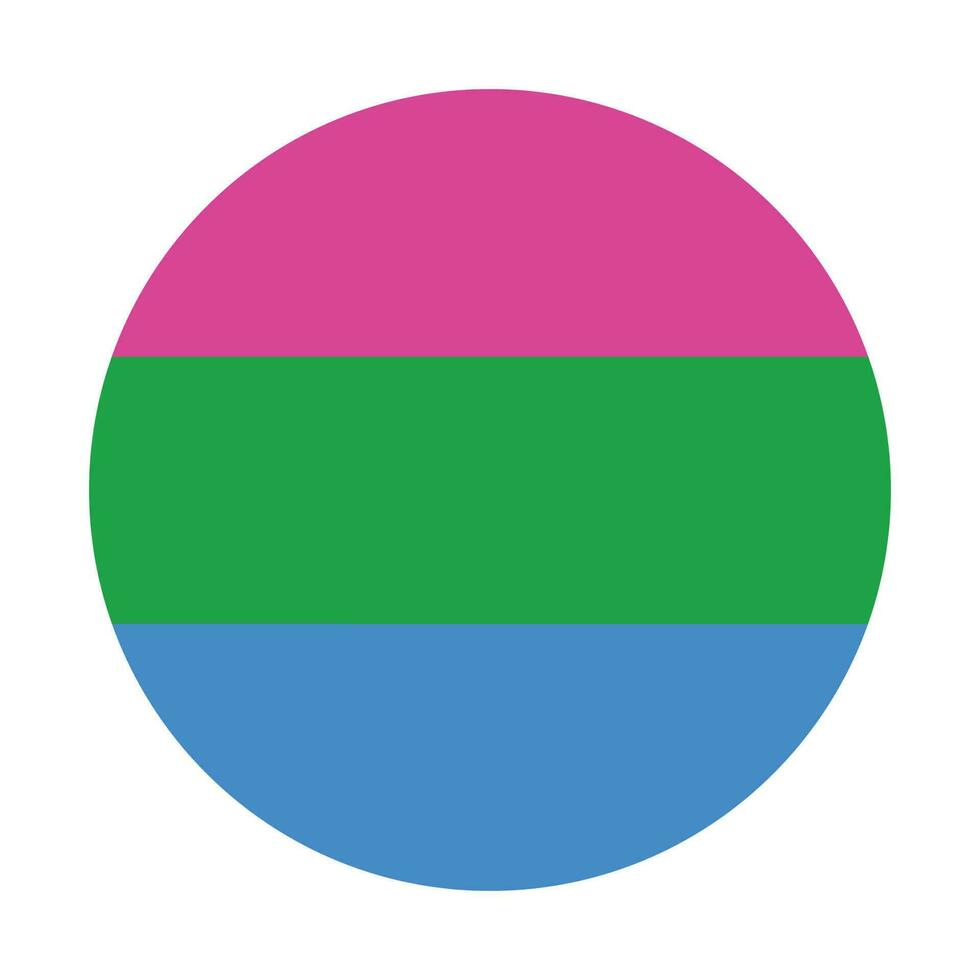 polysexuell Stolz Flagge. lgbtq Flagge. vektor