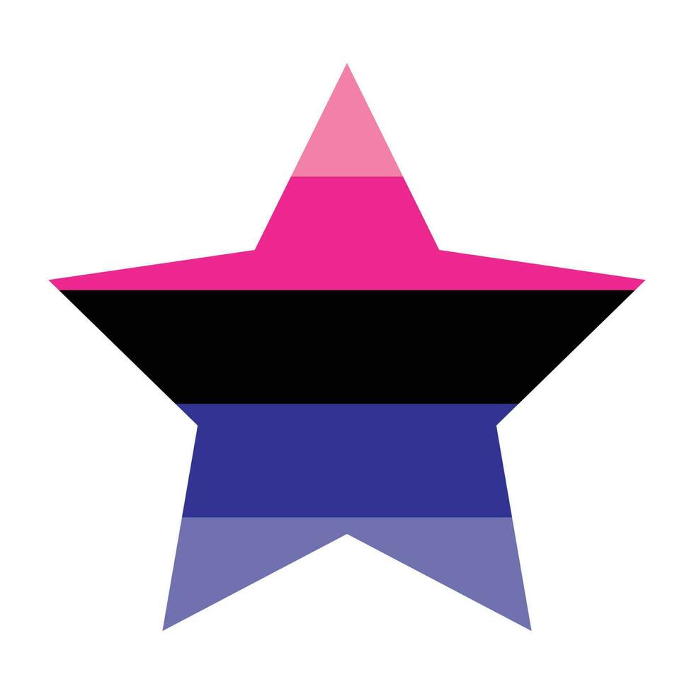 omnisexuell Stolz Flagge. lgbtq Flagge vektor