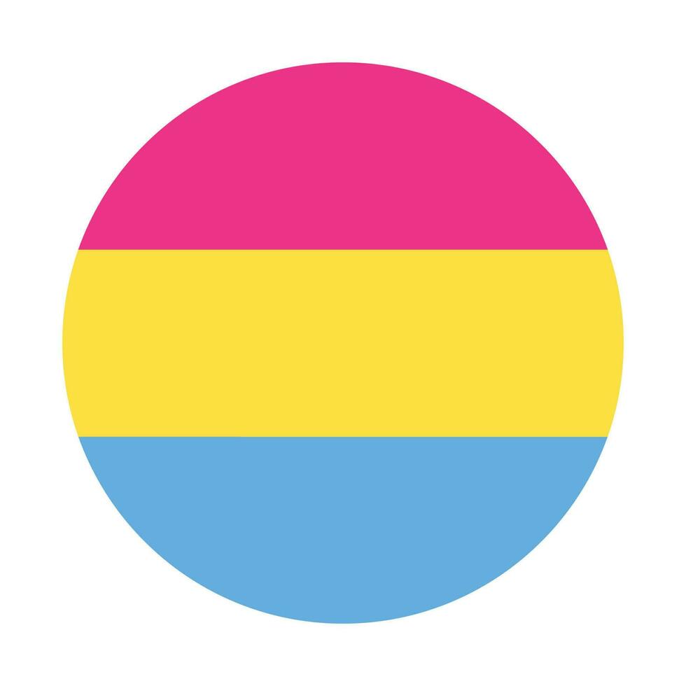 pansexual stolthet flagga. HBTQ flagga vektor