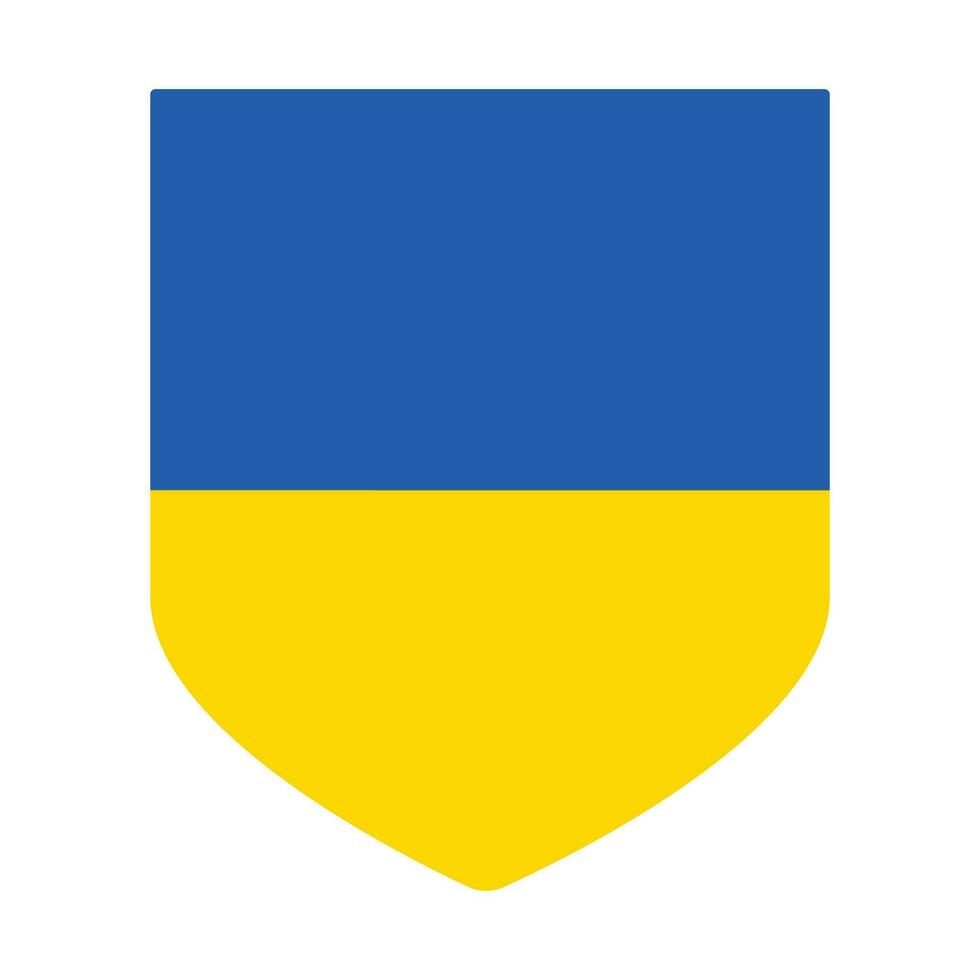 Ukraine Flagge im Design gestalten vektor