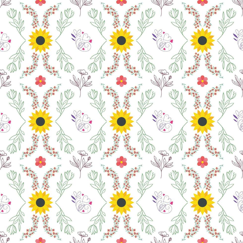 vektor sömlös blommig mönster illustration design eps vol-10, textil- blommig mönster bakgrund, upprepad mönster, elegant abstrakt mönster, mönster för dekoration