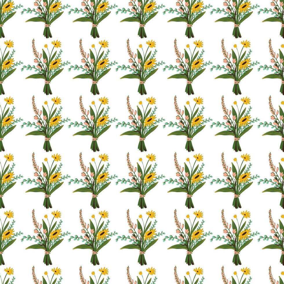 Vektor nahtlos Blumen- Muster Illustration Design eps Bd. 11, Textil- Blumen- Muster Hintergrund, wiederholt Muster, elegant abstrakt Muster, Muster zum Dekoration