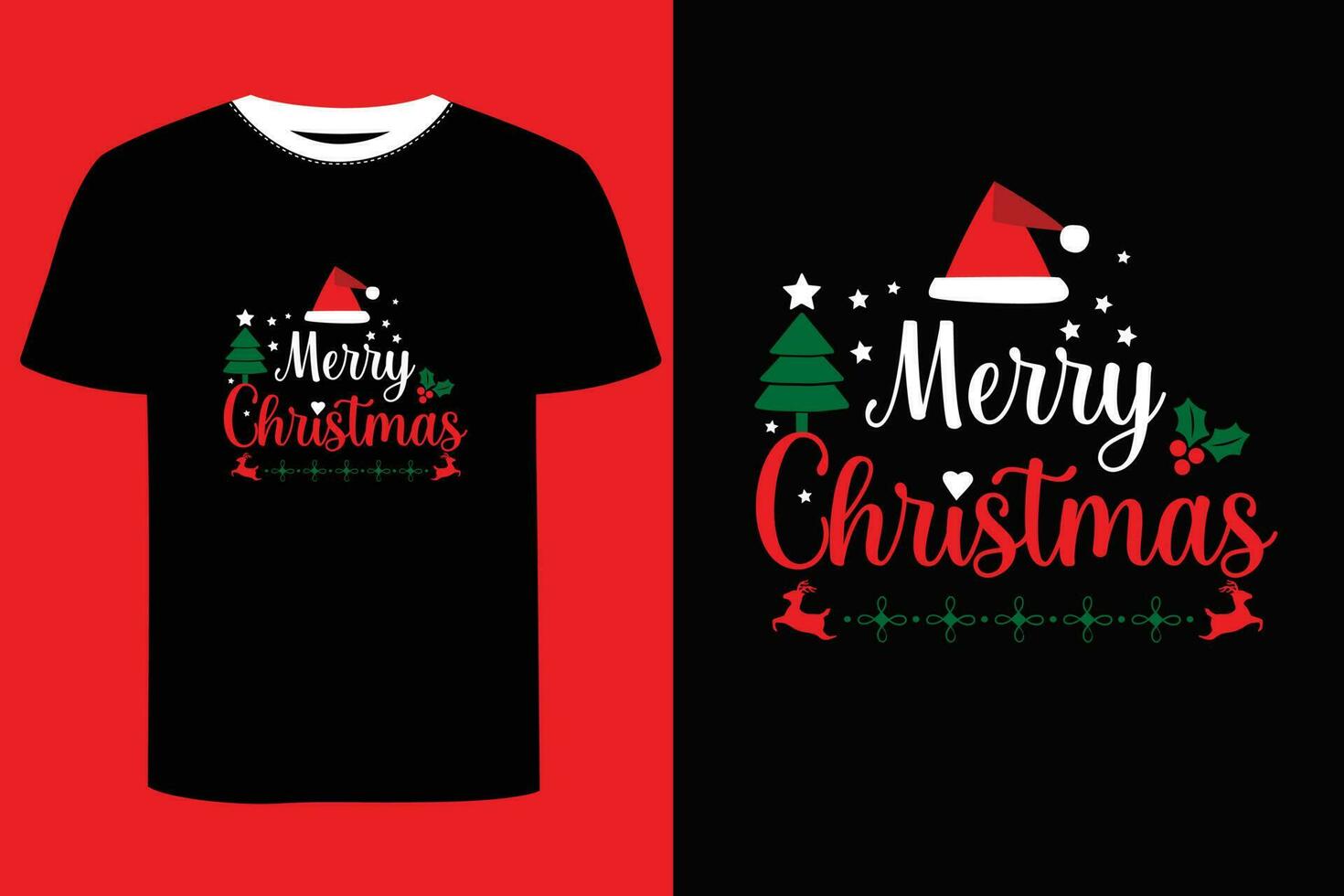 Weihnachten Tag T-Shirt Design. vektor