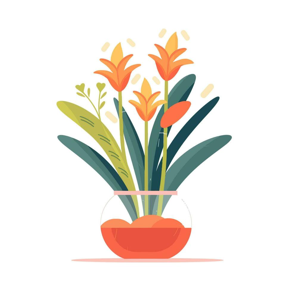 dekorativ Blume Symbole im eben Stil. Frühling Pflanze Silhouette Sammlung. Blumen- Clip Art Illustration vektor