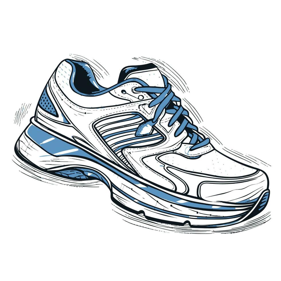 Turnschuhe - - Sport Schuhe - - Schuhe zum Laufen -Vektor Grafik Stiefel vektor