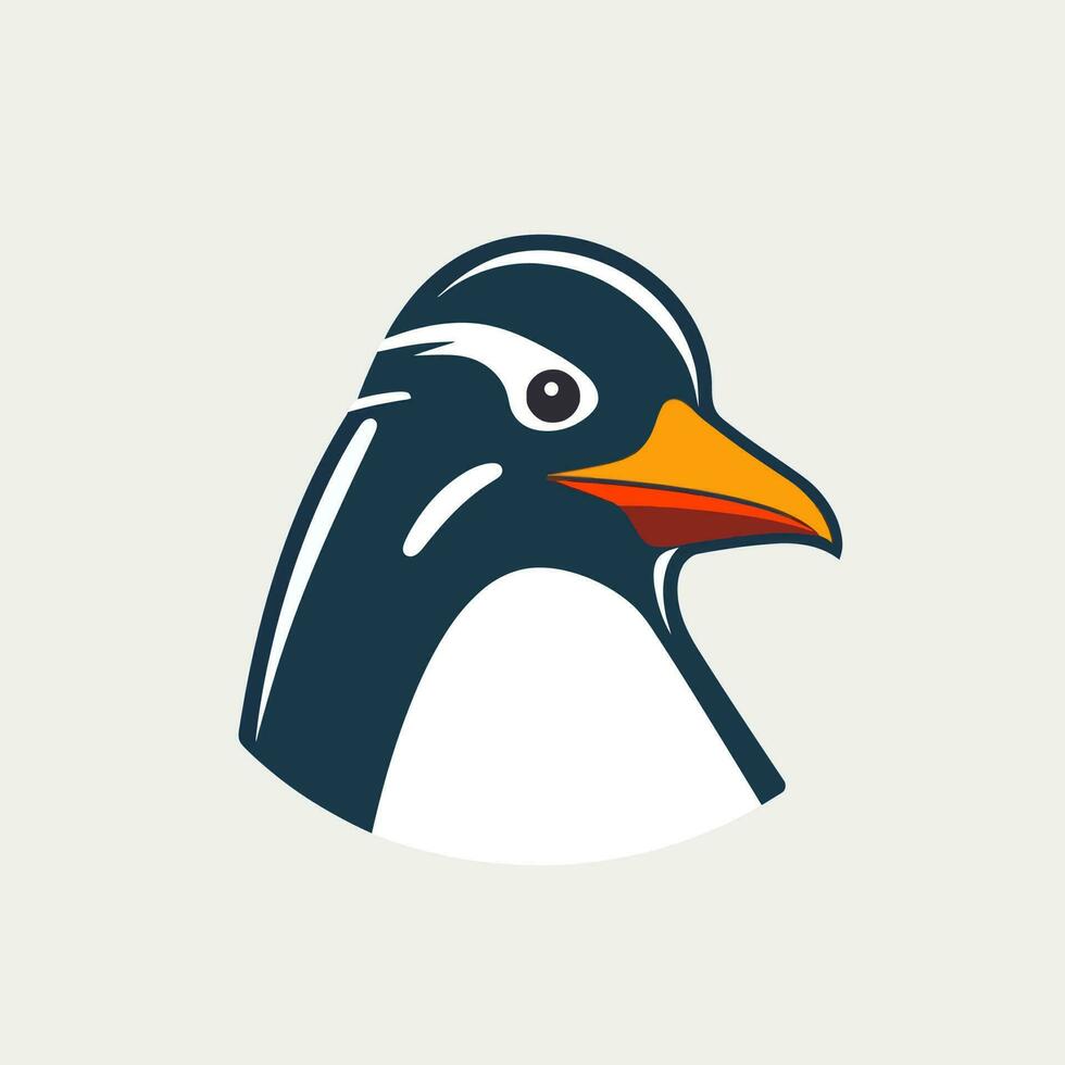 Pinguin Kopf Logo Vektor - - Vogel Marke Symbol