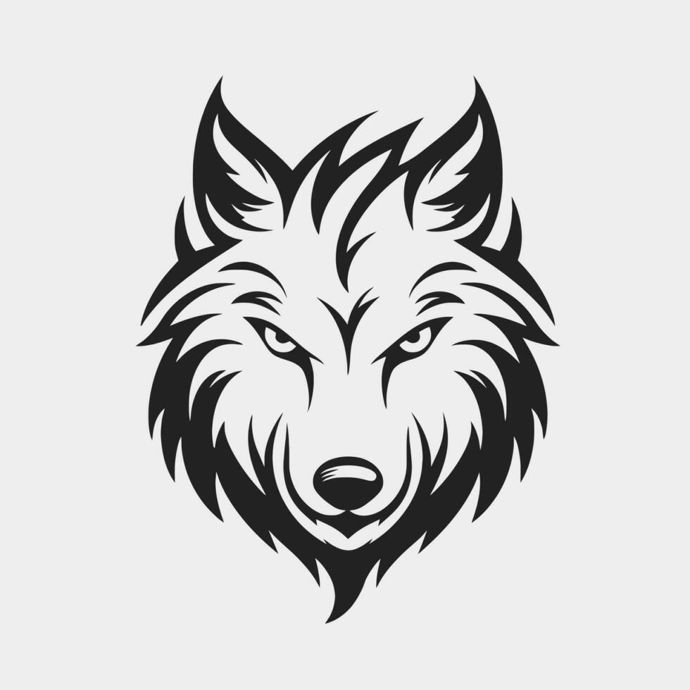 Wolf Kopf Logo Vektor - - Tier Marke Symbol