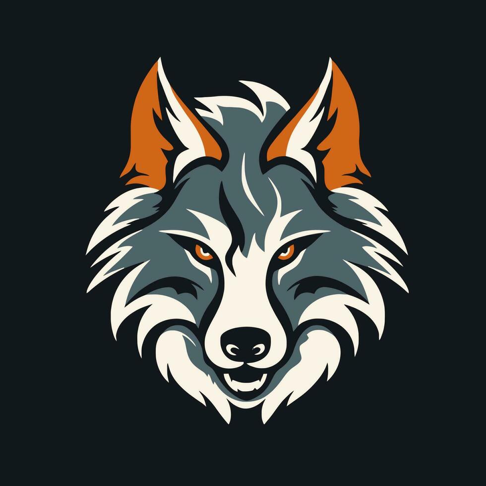 Wolf Kopf Logo Vektor - - Tier Marke Symbol