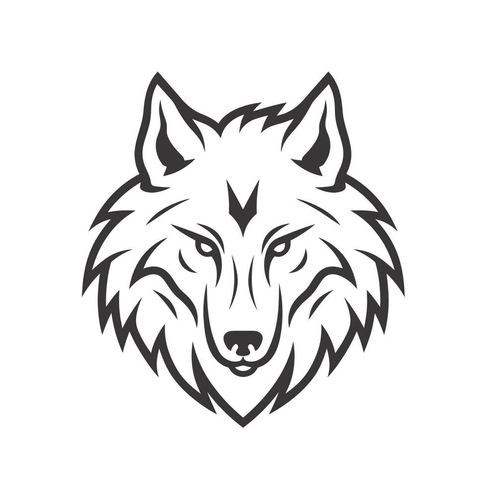 Wolf Kopf Logo Vektor - - Tier Marke Symbol