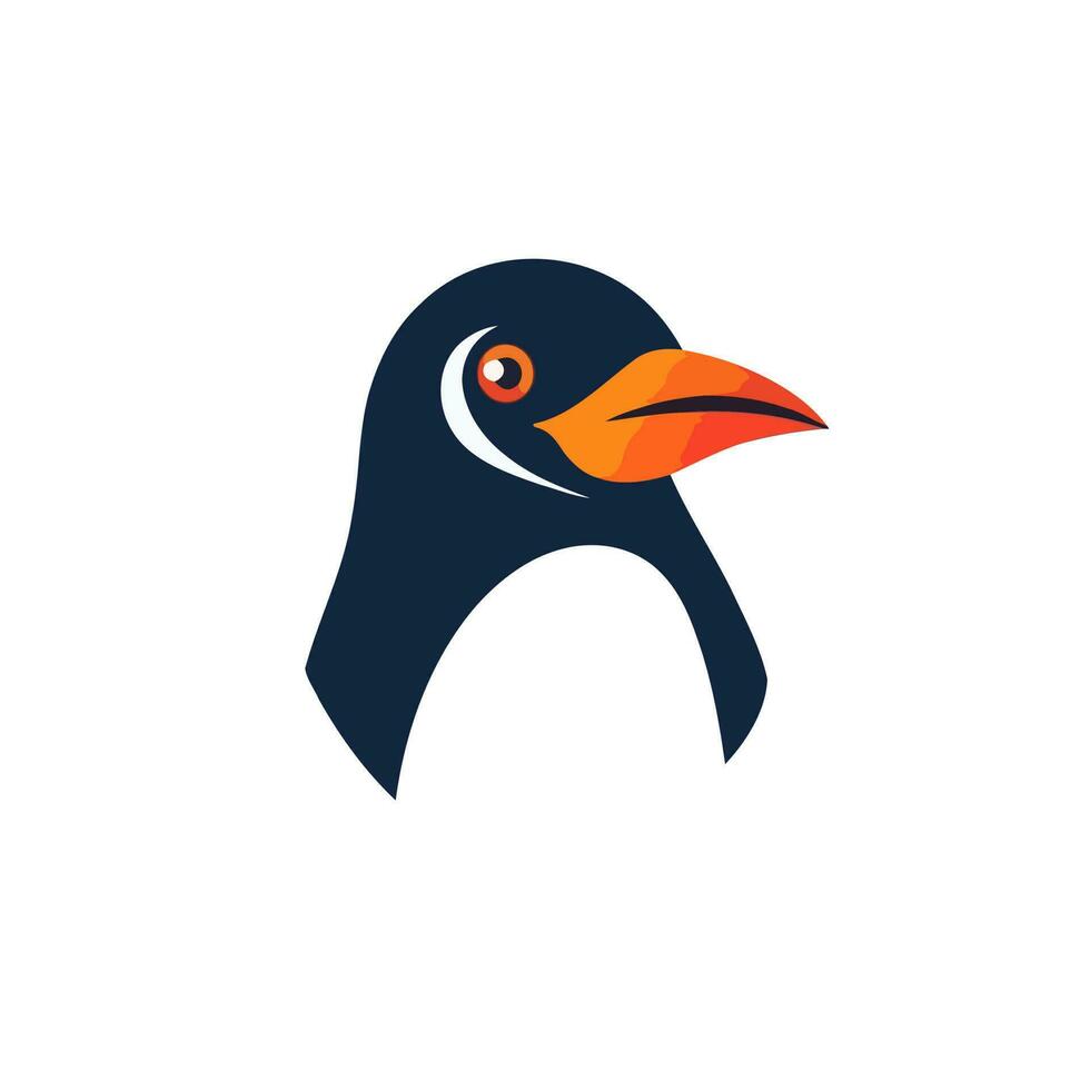 Pinguin Kopf Logo Vektor - - Vogel Marke Symbol