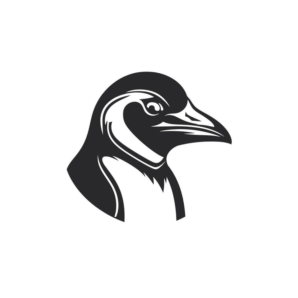 Pinguin Kopf Logo Vektor - - Vogel Marke Symbol