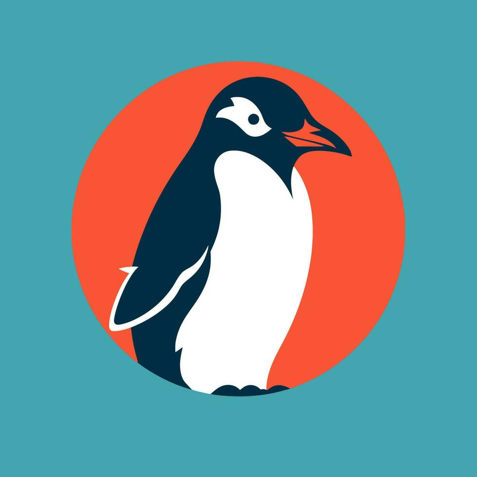 Pinguin Kopf Logo Vektor - - Vogel Marke Symbol