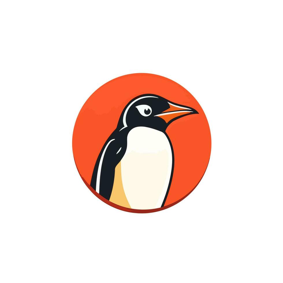 Pinguin Kopf Logo Vektor - - Vogel Marke Symbol