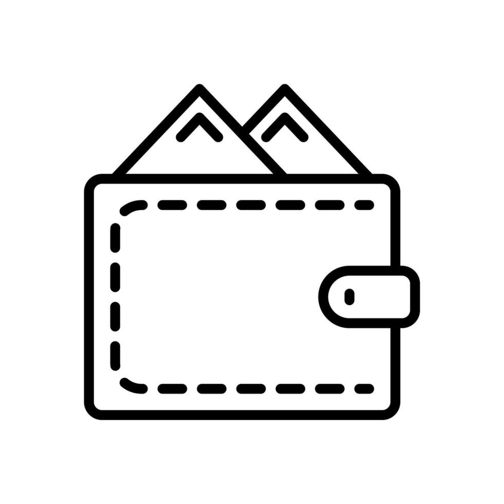 plånbok ikon för din hemsida, mobil, presentation, och logotyp design. vektor