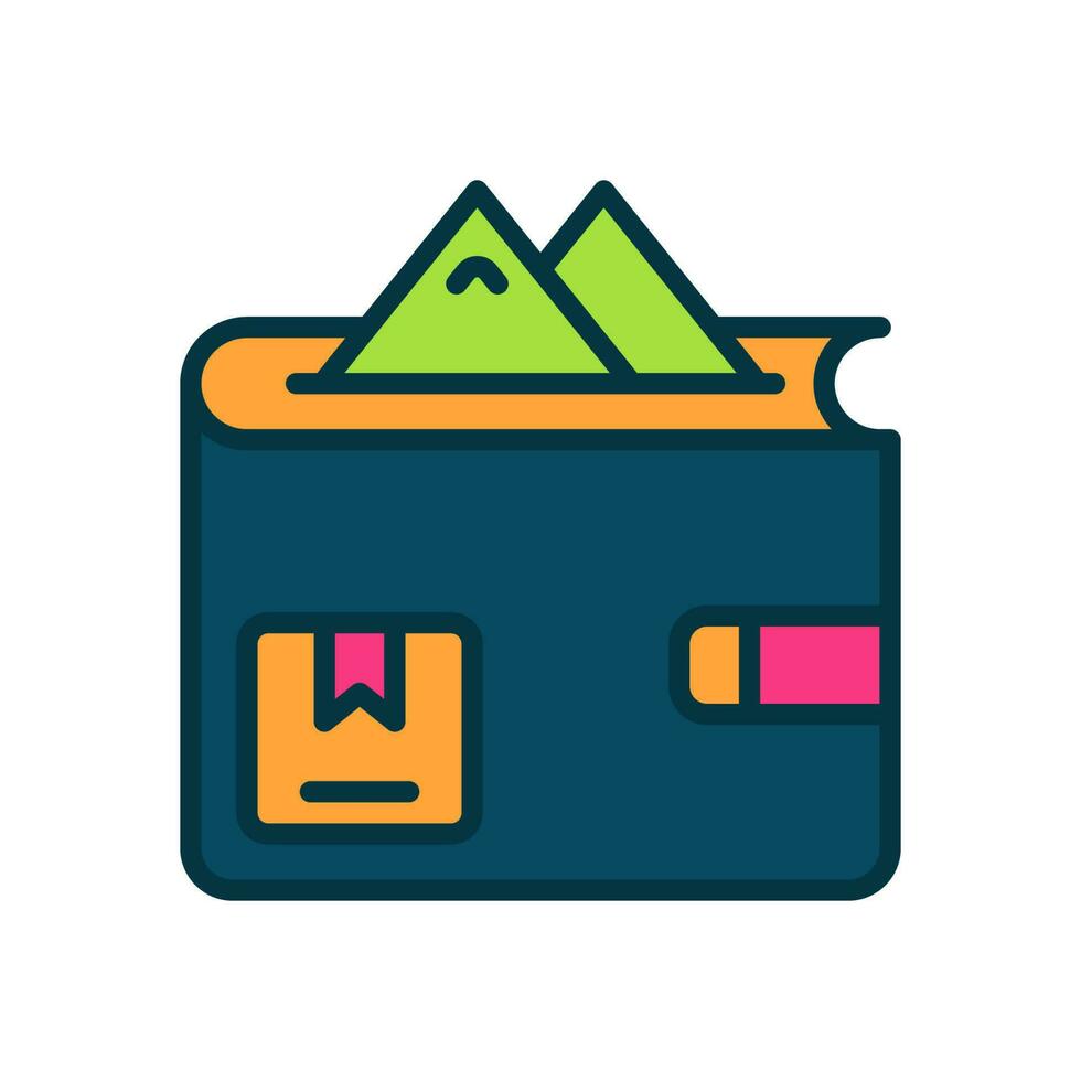 plånbok ikon för din hemsida, mobil, presentation, och logotyp design. vektor