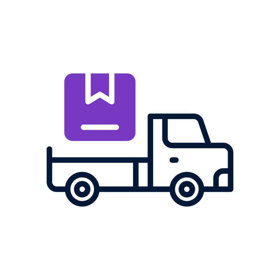 leverans lastbil ikon för din hemsida, mobil, presentation, och logotyp design. vektor